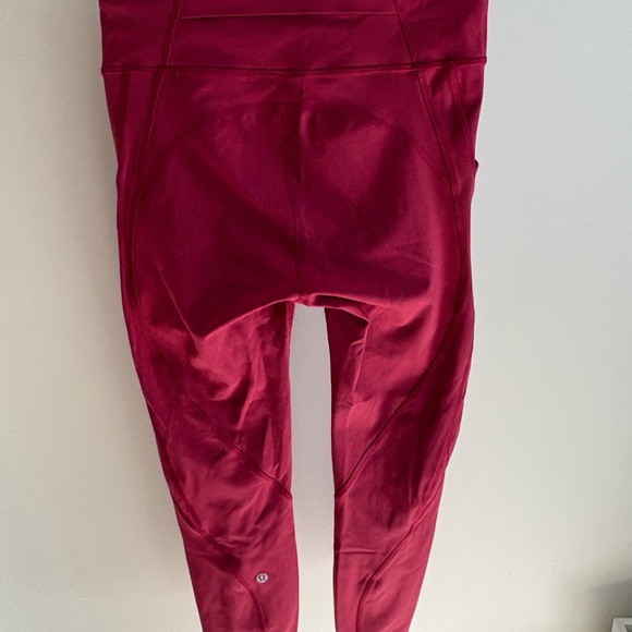 Lululemon Pink Pocket Leggings - Picture 3 of 7